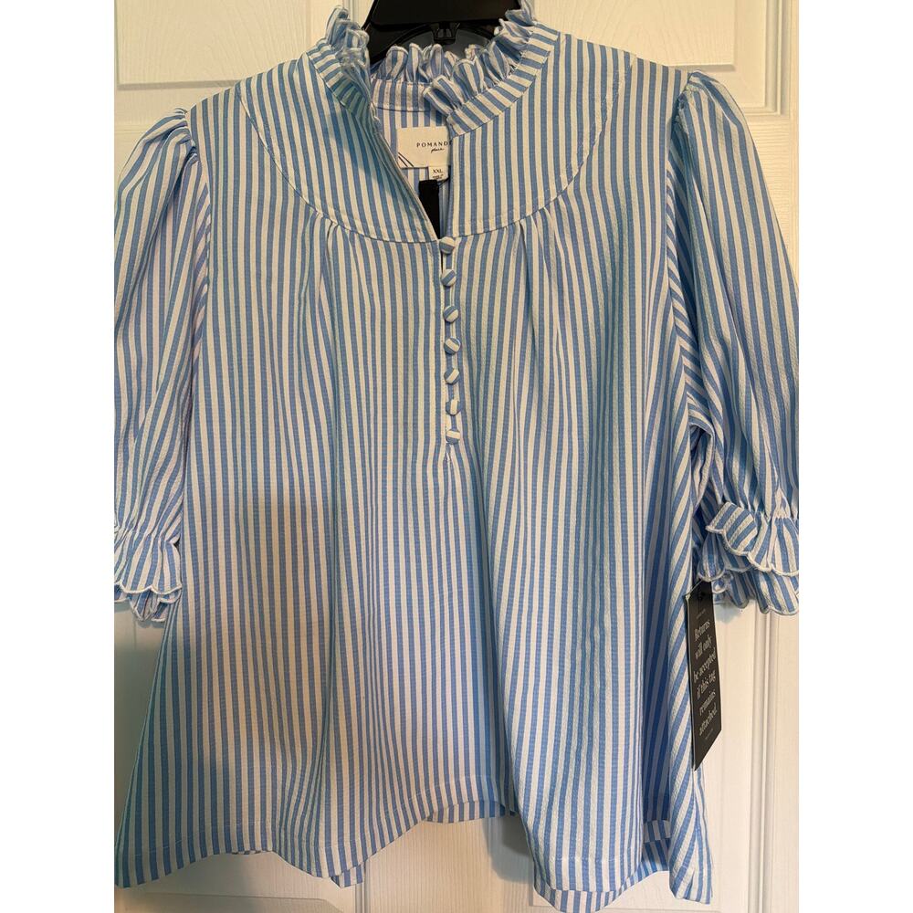 Women’s XXL Pomander pull over stripped top